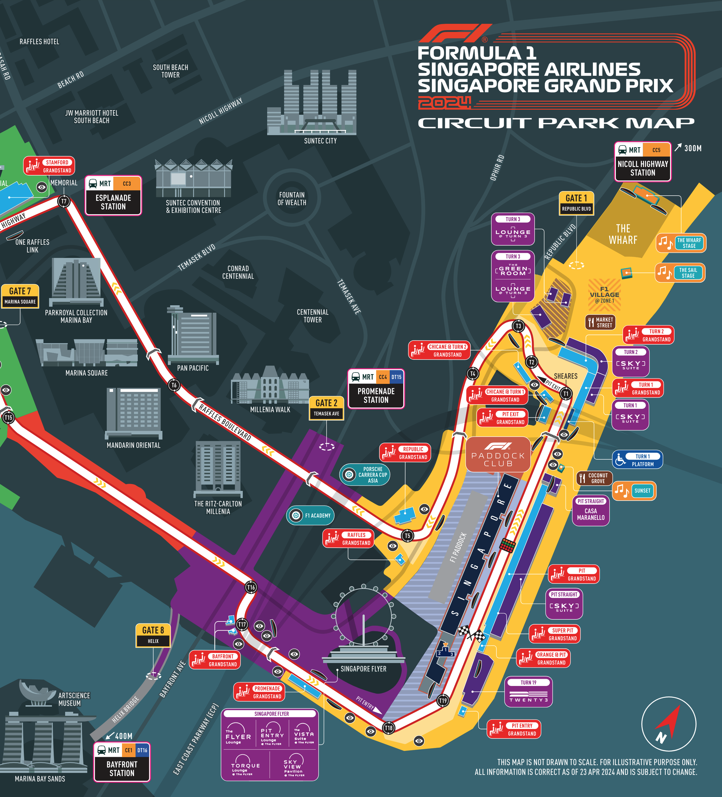 แผนผัง F1 Singapore Zone 1