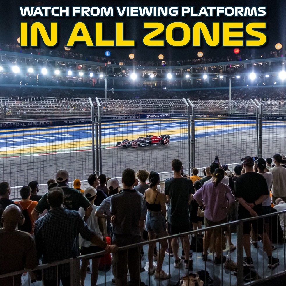 Platform สำหรับยืนดู บัตร Premier Walkabout Singapore F1